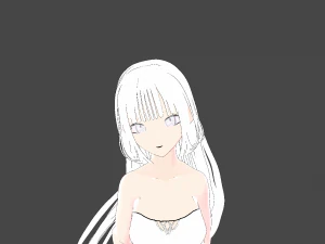 Model white angel 1 3D Model