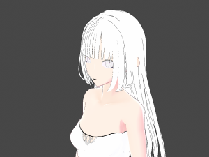 Model white angel 1 3D मॉडल