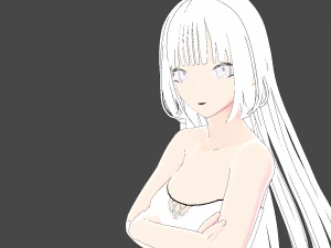 Model white angel 1 3D Model