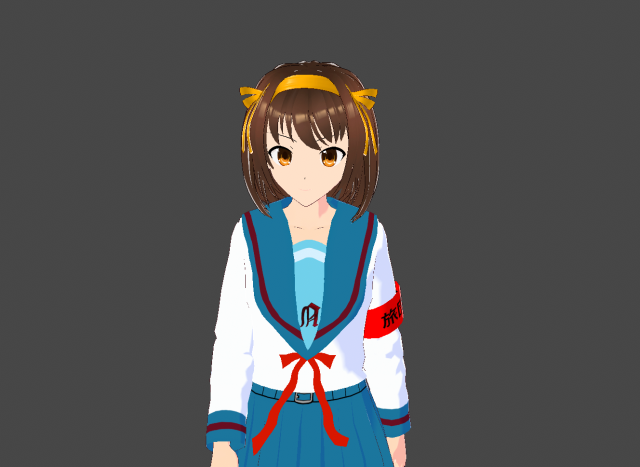 Model Haruhi S 3D-Modell .c4d .max .obj .3ds .fbx .stl .blend 