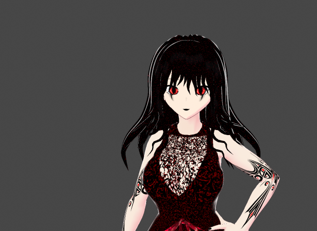 Model Underworld Girl 3D 模型 .c4d .max .obj .3ds .fbx .stl .blend