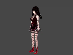 Model Underworld Girl 3D Model
