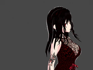 Model Underworld Girl 3D Model