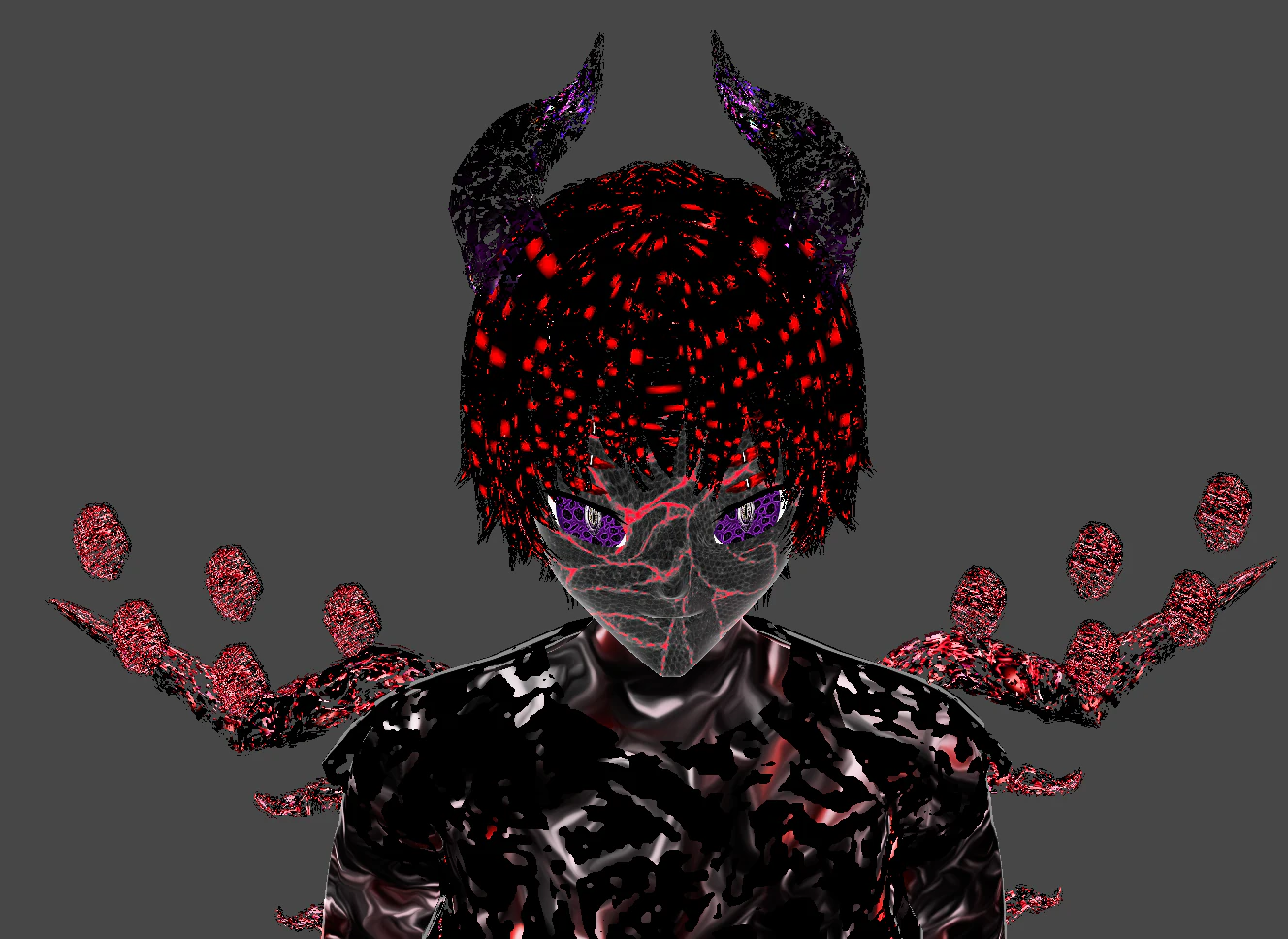 Model super dmon extremely mod 3D Model .c4d .max .obj .3ds .fbx .stl .blend 
