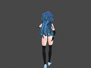 Model Nina hot mod Fictional person 3D मॉडल