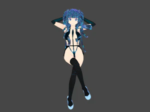 Model Nina hot mod Fictional person 3D Model
