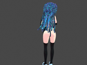 Model Nina hot mod Fictional person 3D मॉडल
