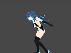 Model Nina hot mod Fictional person 3D Model