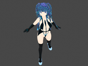 Model Nina hot mod Fictional person 3D मॉडल