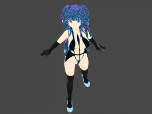 Model Nina hot mod Fictional person 3D Model