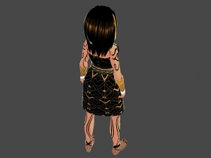 Model Egyptian Girl Modello 3D
