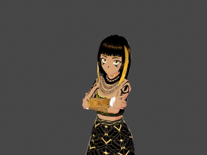 Model Egyptian Girl Modello 3D