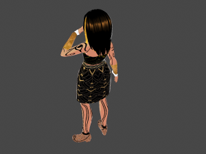 Model Egyptian Girl Modello 3D