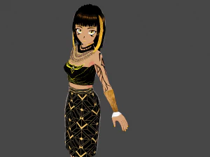 Model Gadis Mesir Model 3D