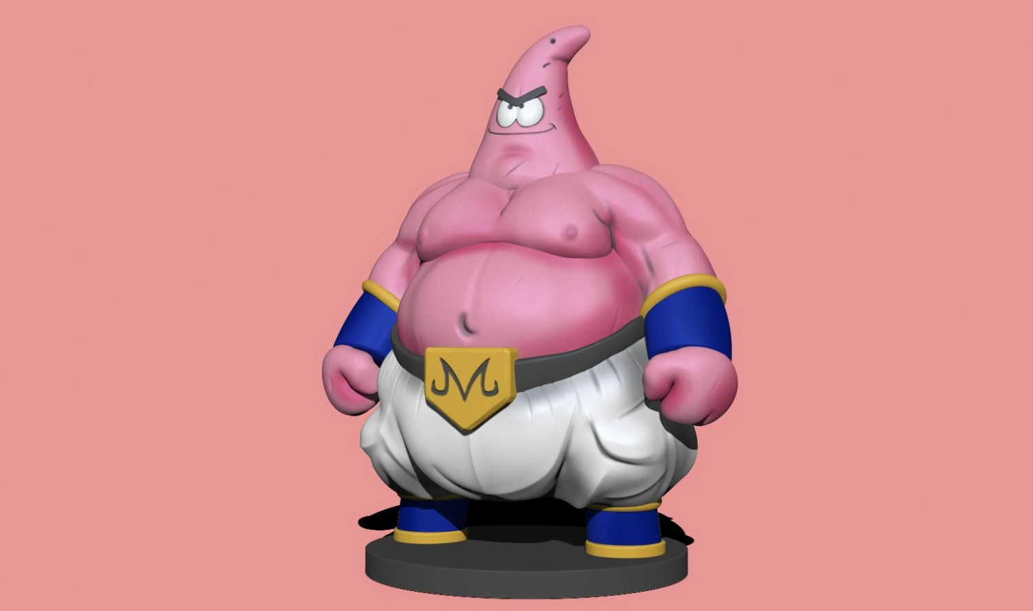 MANJINBUU-PATRICK STAR 3D Model .c4d .max .obj .3ds .fbx .stl .blend