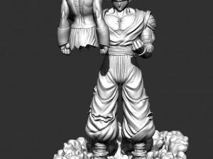 Piccolo contro Majibu Modello 3D