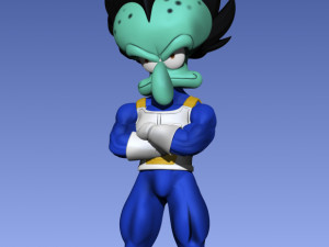 VEGETA X SQUIDWARD 3Dモデル