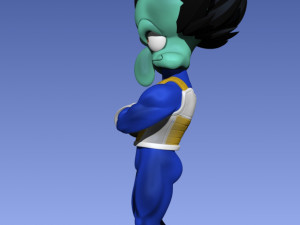 VEGETA X SQUIDWARD Model 3D
