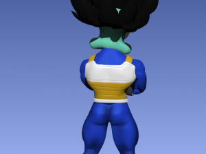 VEGETA X SQUIDWARD Model 3D