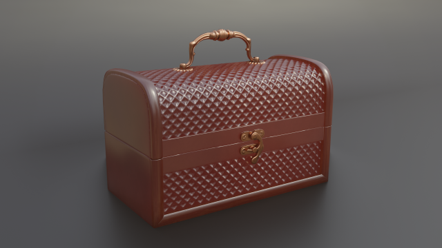 Jewerly box 3D Модель .c4d .max .obj .3ds .fbx .stl .blend 