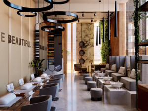 Beauty institution Ladies salon Modelo 3D