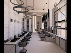 Beauty institution Ladies salon 3Dモデル