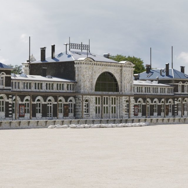 Historical Building 3D Model .c4d .max .obj .3ds .fbx .stl .blend 