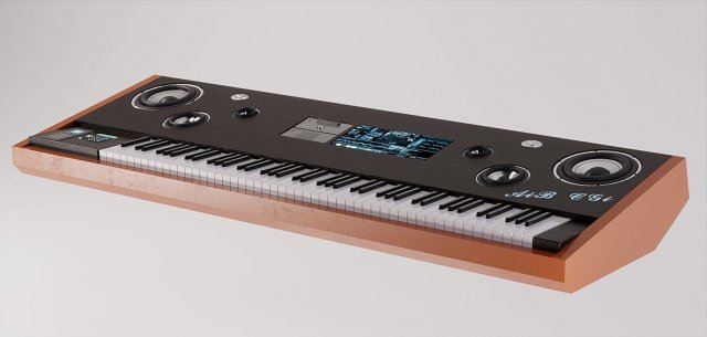Electrical Keyboard Piano in different textures Modelo 3D .c4d .max .obj .3ds .fbx .stl .blend 