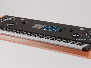 Electrical Keyboard Piano in different textures 3D Модель