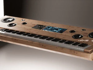 Electrical Keyboard Piano in different textures 3D Model