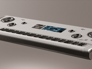 Electrical Keyboard Piano in different textures Modelo 3D