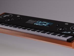Electrical Keyboard Piano in different textures Modelo 3D