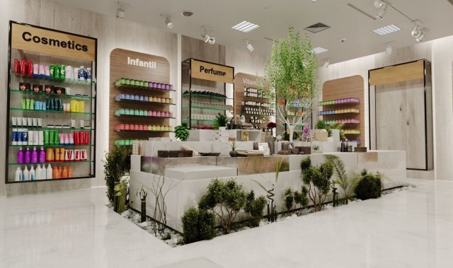 Clinic Store 3D Model .c4d .max .obj .3ds .fbx .stl .blend 