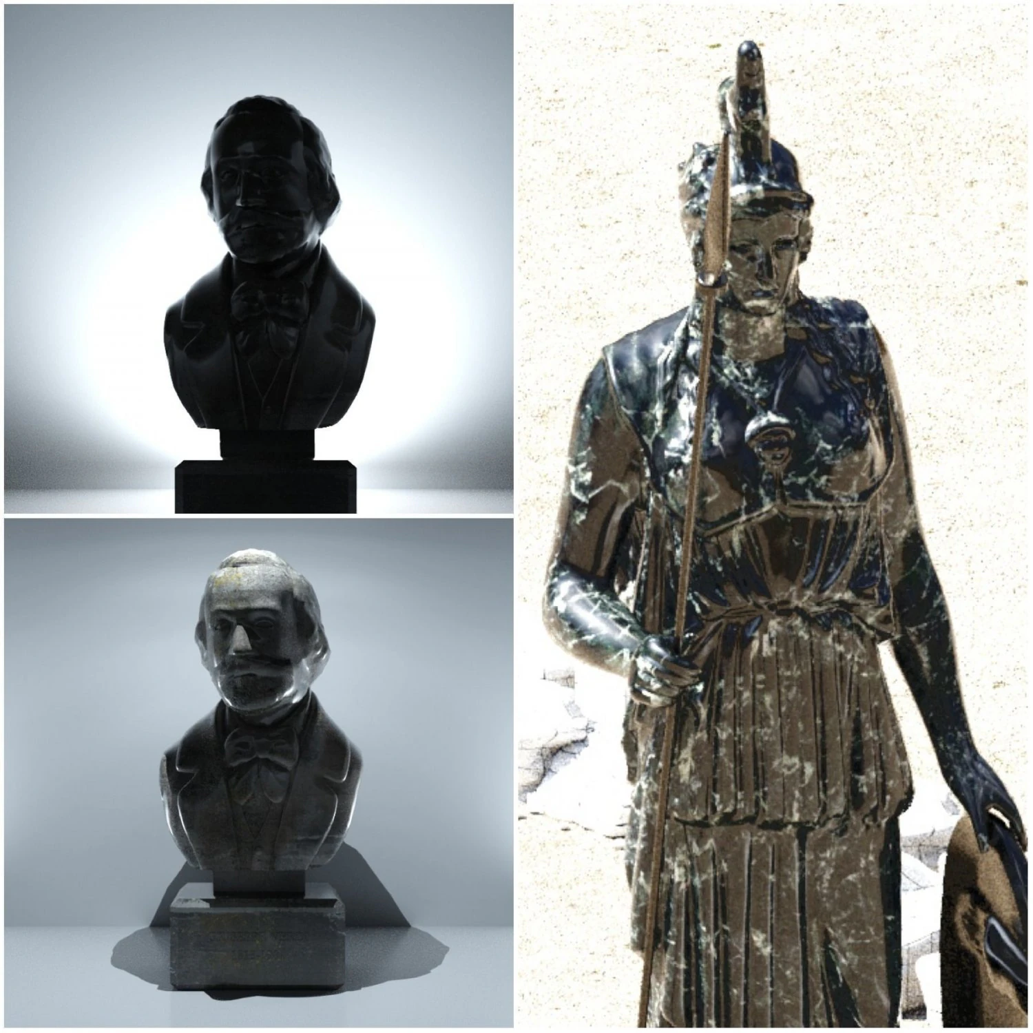 Statue 3D Model .c4d .max .obj .3ds .fbx .stl .blend 