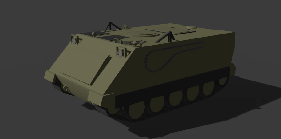 Low polly m113 3D Model .c4d .max .obj .3ds .fbx .stl .blend 