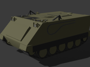 Low polly m113 Modelo 3D