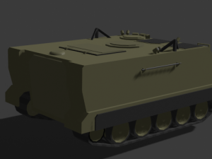 Low polly m113 3D 模型