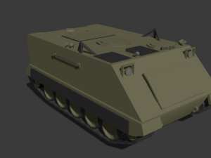 Low polly m113 3D 模型