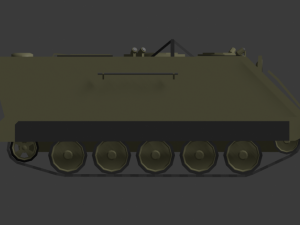 Low polly m113 3D 模型