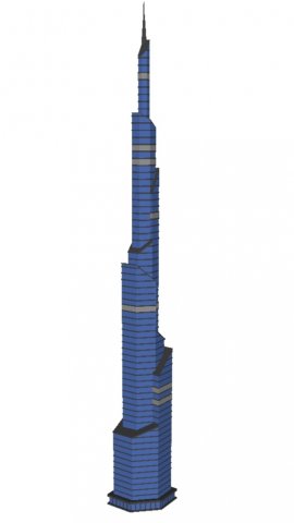 3D Building Model 3D .c4d .max .obj .3ds .fbx .stl .blend 