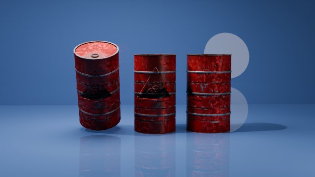 Iron barrel 3D 模型 .c4d .max .obj .3ds .fbx .stl .blend 