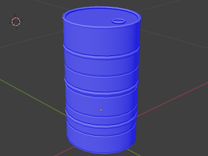 Iron barrel 3D 模型
