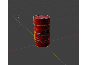 Iron barrel 3D 模型
