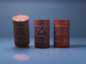 Iron barrel 3D 模型
