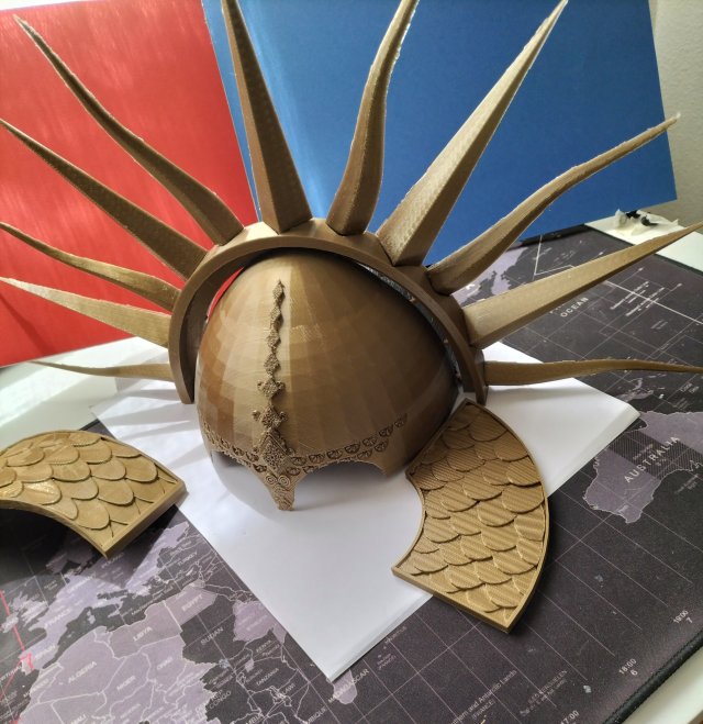 SUN HELMET - CASCO DE SOL 3D Print Model .c4d .max .obj .3ds .fbx .stl .blend 