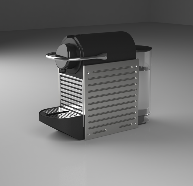 Coffee machine espresso V-ray 3D Model .c4d .max .obj .3ds .fbx .stl .blend 