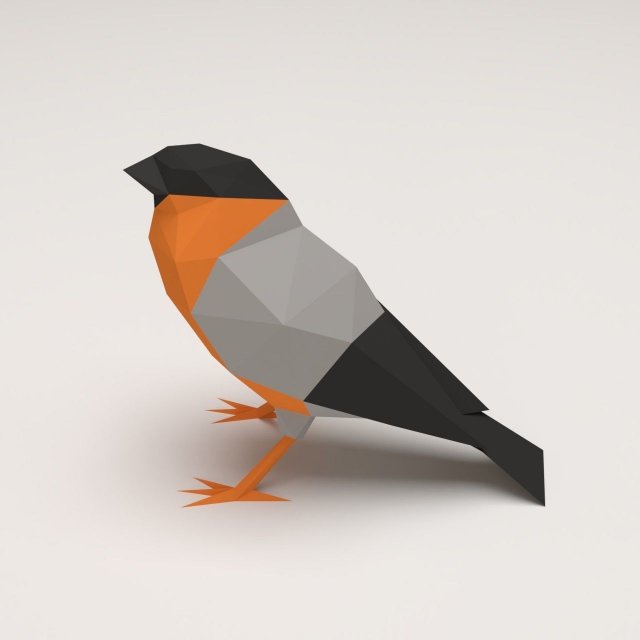 The model a bird 3D-Modell .c4d .max .obj .3ds .fbx .stl .blend 
