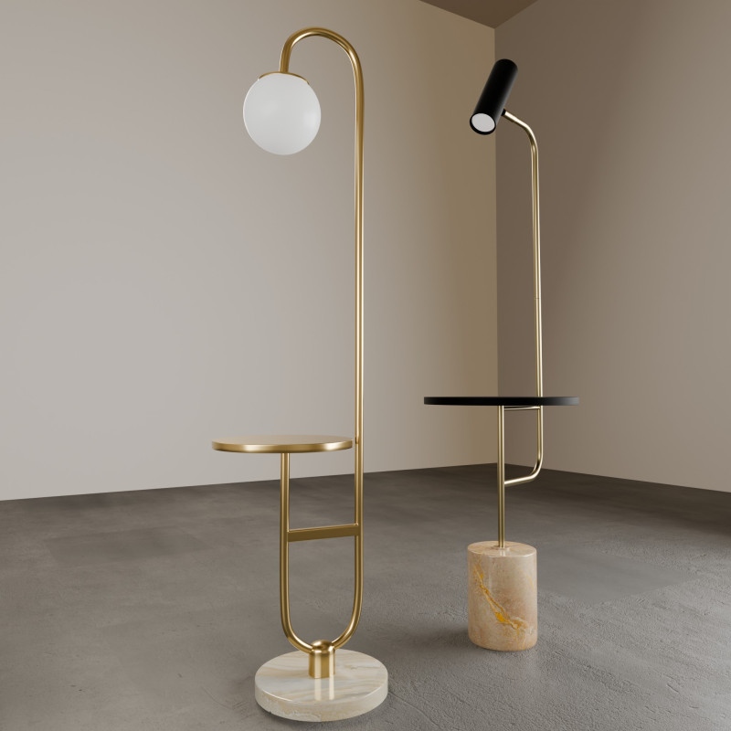 Floor Lamps 3D Модель .c4d .max .obj .3ds .fbx .stl .blend 