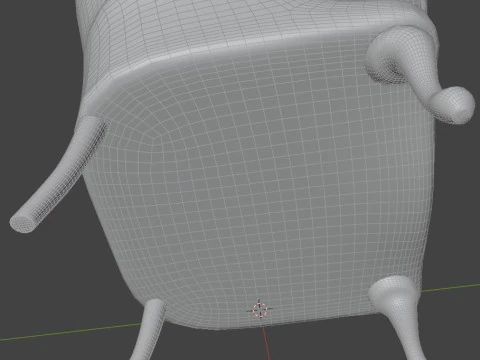 Boho-Chic Armchair 3D Model