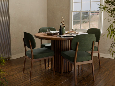 Conjunto de jantar escandinavo Modelo 3D